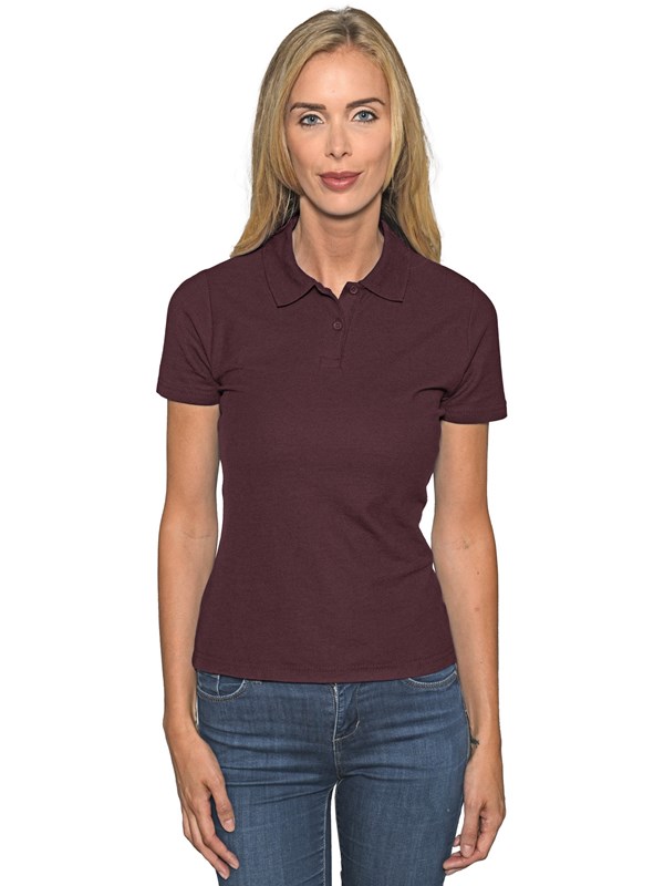 Ladies Polo Shirt Maroon